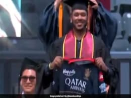 RCB Fan Steals The Show At His Convocation In US, Flaunts Team Jersey RCB Fan Steals The Show At His Convocation In US, Flaunts Team Jersey