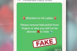 Fact Check: Message Claiming Women With Nail Polish Won't Be Allowed To Vote Is Fake Fact Check: Message Claiming Women With Nail Polish Won't Be Allowed To Vote Is Fake