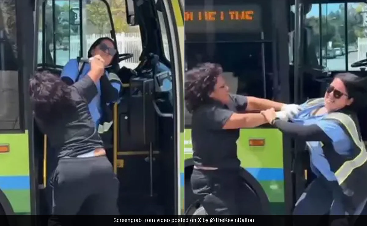 On Camera, Bus Driver In US Violently Attacked By Homeless Woman