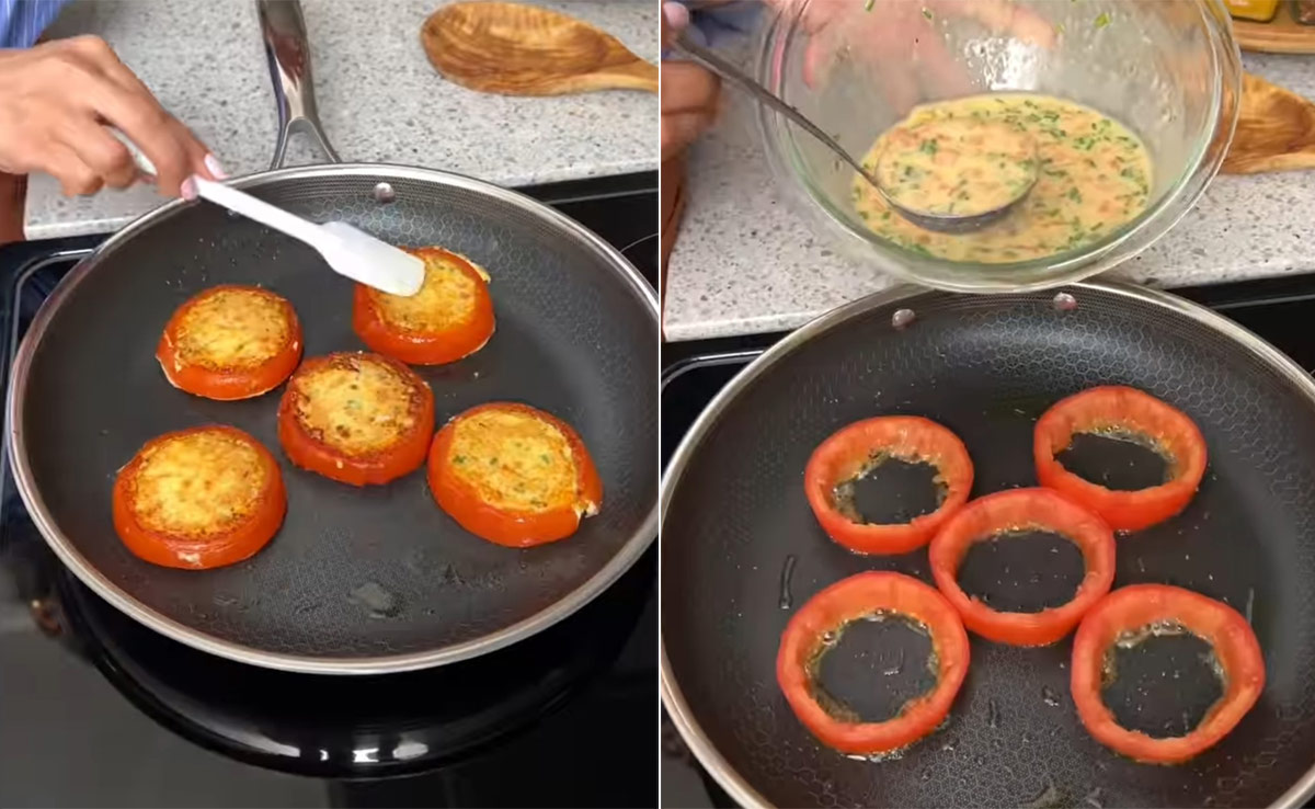 How To Cook Your Omelette In A Tomato Ring: Viral Recipe Wins Foodies' Approval