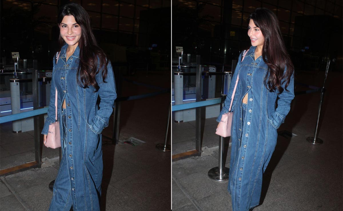 Jacqueliene Fernandez Serves A Fabulous Double Dose Of Denim As She Jets Off To Cannes In Style