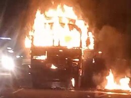 Shivpuri में चलते ट्रक में लगी आग: ड्राइवर ने कूदकर बचाई जान, केबिन में हुए शॉर्ट सर्किट की वजह से लगी थी आग Shivpuri में चलते ट्रक में लगी आग: ड्राइवर ने कूदकर बचाई जान, केबिन में हुए शॉर्ट सर्किट की वजह से लगी थी आग