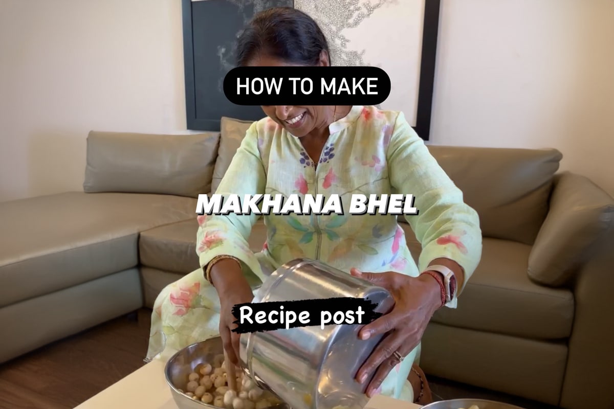 Crunchy and Flavorful Makhana Bhel: A Healthy Indian Snack Recipe By Aruna Mucherla