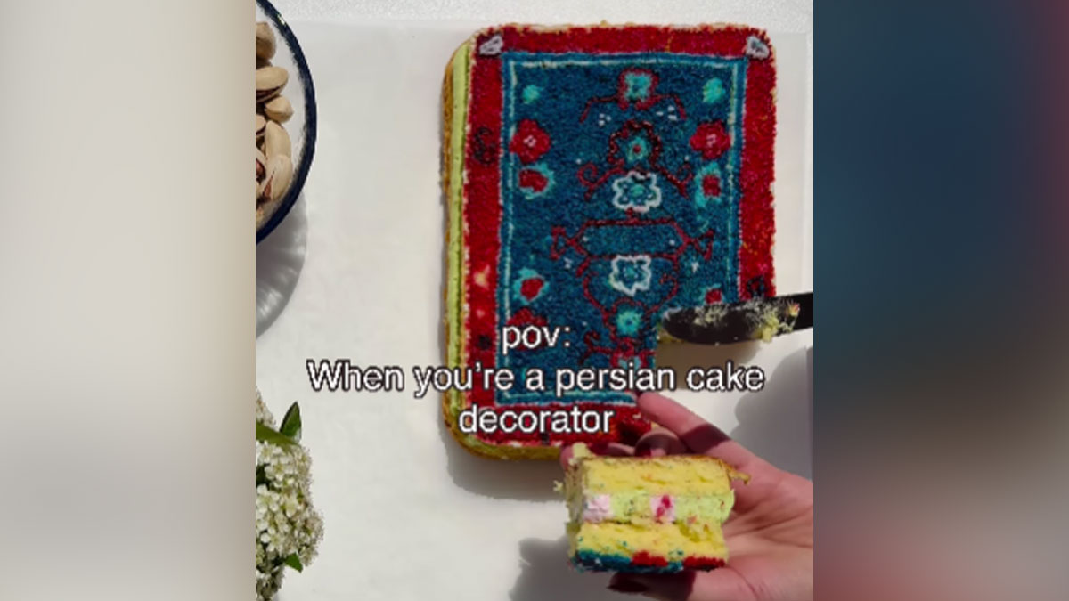 &ldquo;Don&rsquo;t Eat That! It&rsquo;s Too Beautiful&rdquo;: Internet Is In Love With A Cake Decorated As Persian Rug