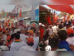 ठाकरे गट आणि भाजपचे कार्यकर्ते प्रचारादरम्यान आमने-सामने, उज्ज्वल निकम यांच्या रॅलीतील घटना; VIDEO