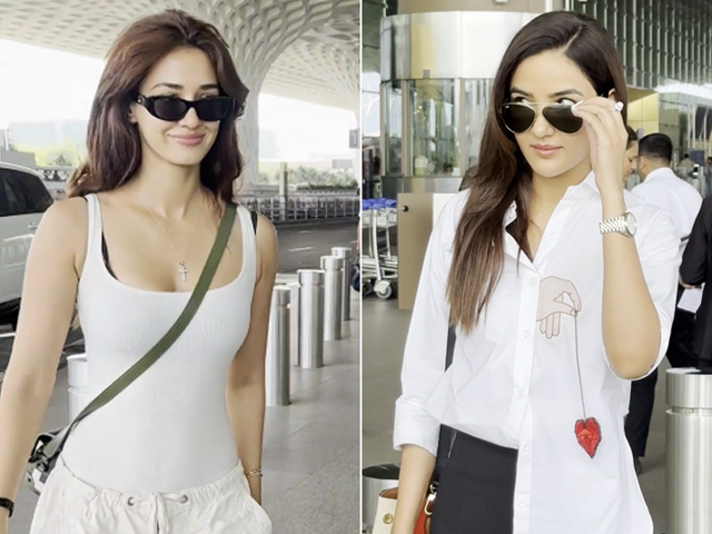 Disha Patani's Monochrome Airport Diaries