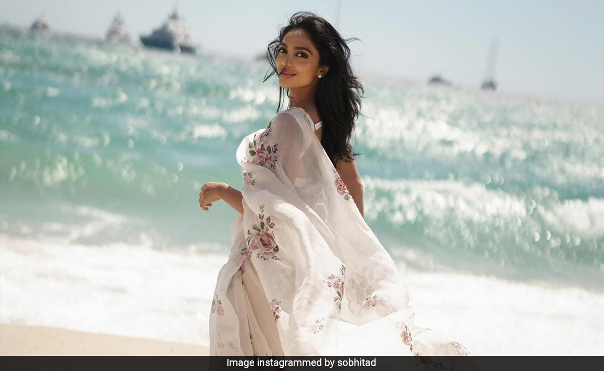 Sobhita Dhulipala's Ethnic Chic Cannes 2024 Look In A White Floral <i>Saree</i> Is Too Magnificent To Miss