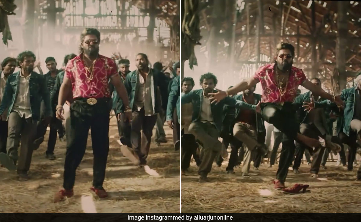 The Shoe Drops In <i>Pushpa Pushpa</i> Song But Not Allu Arjun's Swag In Printed Shirts And Shades