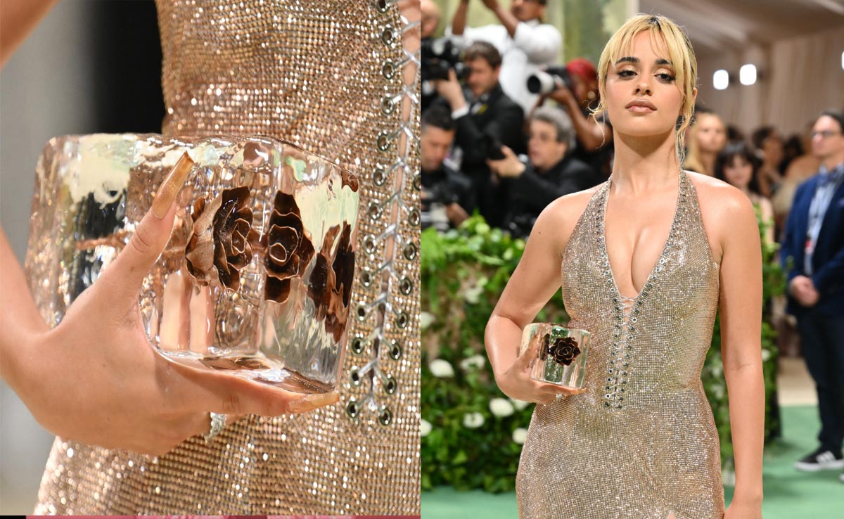 Met Gala 2024: Camila Cabello Paired Her 6 Kg Swarovski Crystal-Studded Gown With A Clutch Made Of Ice