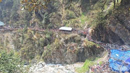 Video: Massive Rush In Yamunotri As Devotees Wait For Hours On Hillside Path