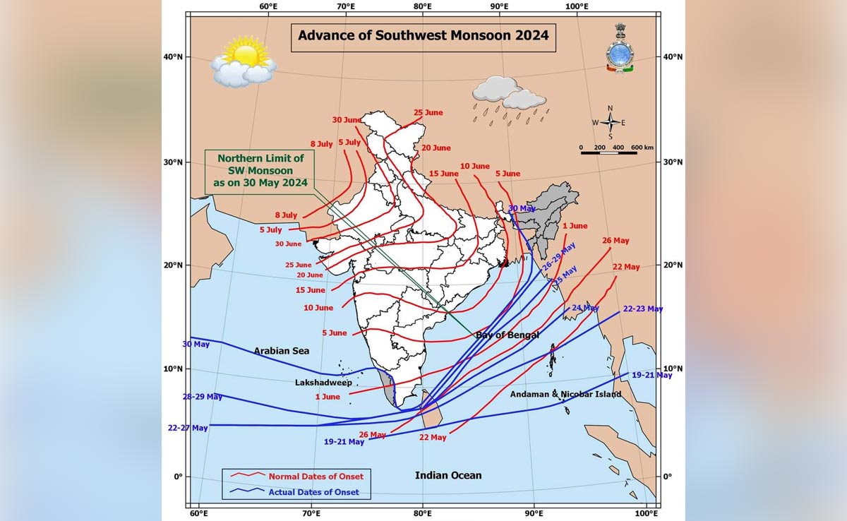 In Rare Phenomenon, Monsoon Reaches Kerala And Northeast At The Same Time