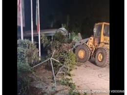 Portion Of Imran Khan's Party Office Demolished In Islamabad Portion Of Imran Khan's Party Office Demolished In Islamabad