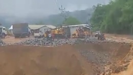 Watch: Portion Of National Highway Collapses In Meghalaya As Cyclone Remal Triggers Landslides