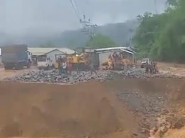 Watch: Portion Of National Highway Collapses In Meghalaya As Cyclone Remal Triggers Landslides Watch: Portion Of National Highway Collapses In Meghalaya As Cyclone Remal Triggers Landslides