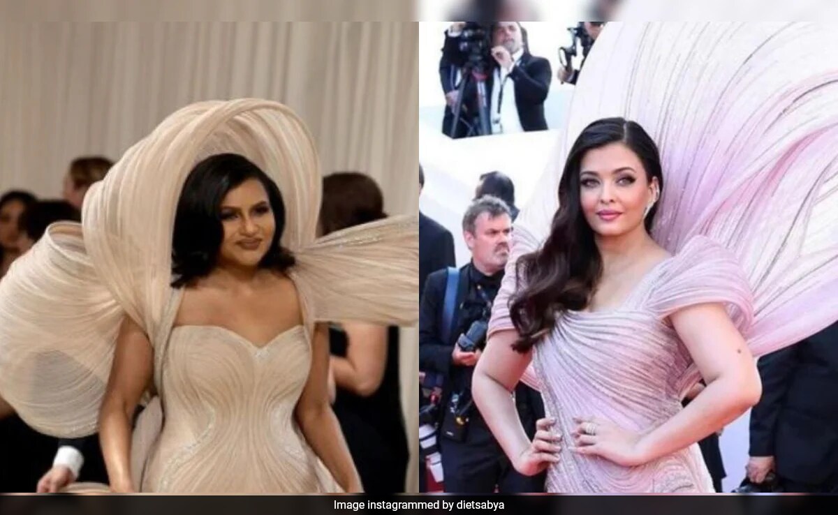 Met Gala 2024: Mindy Kaling Wore A Version Of Aishwarya Rai Bachchan's Cannes Dress. The Internet: "Guts"