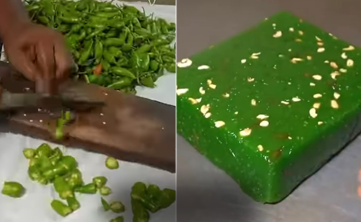 Viral Video of Green Mirchi Halwa Made In Calicut Shop Surprises The Internet