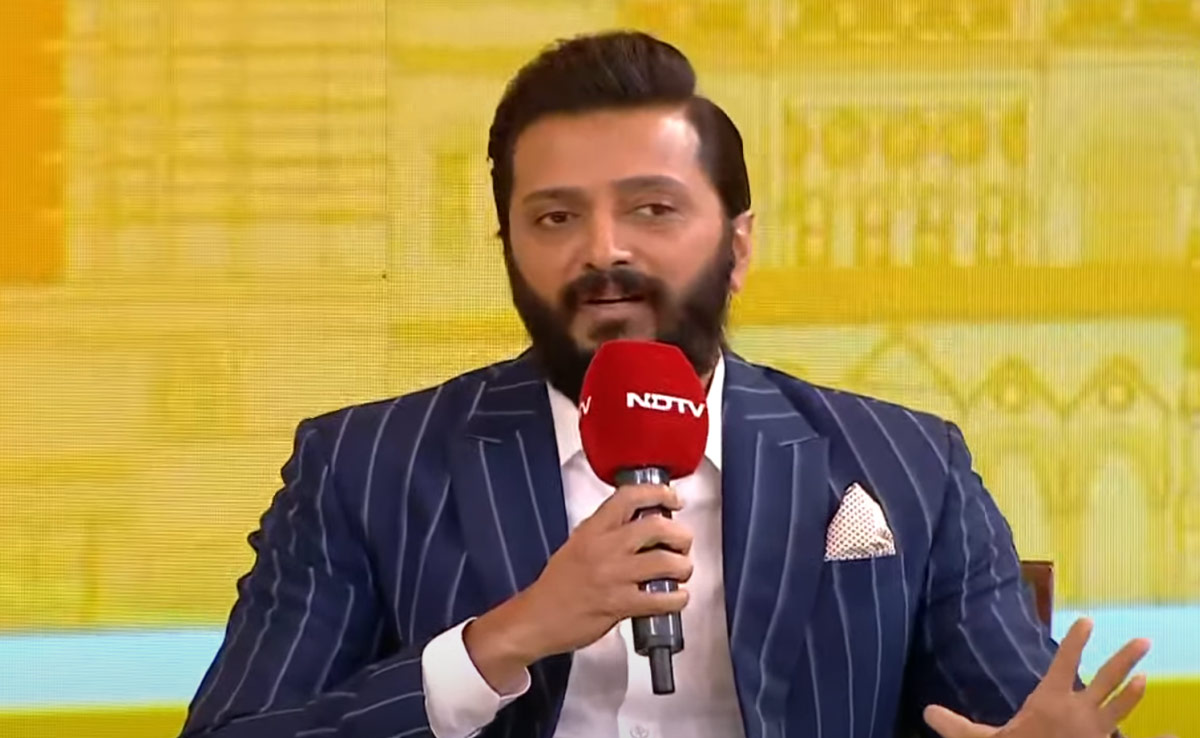 At NDTV Marathi Launch, Actor-Producer Riteish Deshmukh Says, "<i>Lai Bhaari</i>"