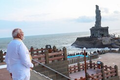 PM Modi Meditates In Kanniyakumari, CPM Moves Election Commission To Stop Media Coverage PM Modi Meditates In Kanniyakumari, CPM Moves Election Commission To Stop Media Coverage