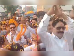 पैरोल पर बाहर आए पूर्व विधायक ने JDU उम्मीदवार के लिए किया मेगा रोड शो