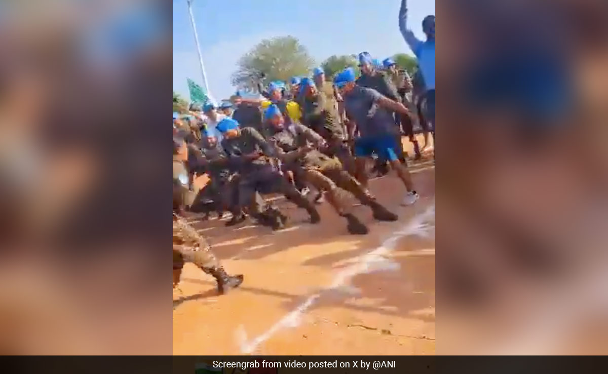 Watch: Indian Soldiers Win Tug Of War Against Chinese Troops In Sudan