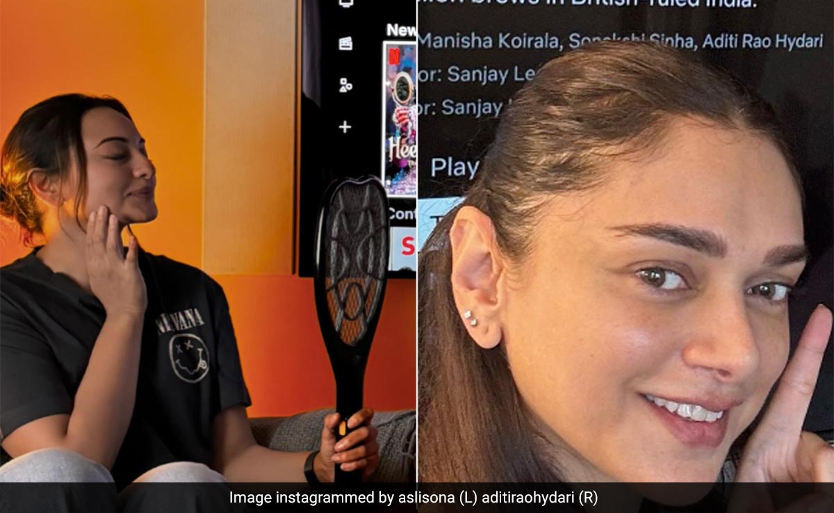 Is It Time For Weekend Binge Already? <i>Heeramandi</i> Stars Sonakshi Sinha, Aditi Rao Hydari's Posts Suggest So