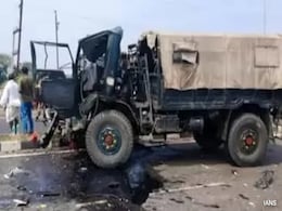 2 Dead As Military Truck Crashes Into Bus, Car After Tyre Burst In Madhya Pradesh 2 Dead As Military Truck Crashes Into Bus, Car After Tyre Burst In Madhya Pradesh
