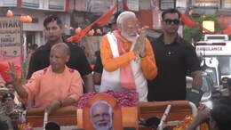 PM Modi Holds 6-Kilometre Long Roadshow In Varanasi Ahead Of Filing Nomination