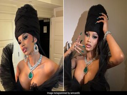 Cardi B's Over 100-Carat Emerald And Diamond Jewellery Brought The Indian Touch To Her Goth Black Met Gala 2024 Gown Cardi B's Over 100-Carat Emerald And Diamond Jewellery Brought The Indian Touch To Her Goth Black Met Gala 2024 Gown