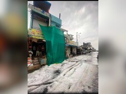 MP News: तेज बारिश के साथ खूब पड़े ओले, 'वीडियो देखकर आप भी कहेंगे म्हारा धार क्या कश्मीर से कम है के'