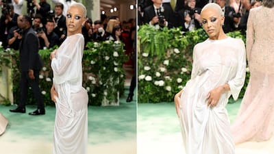 doja cat t shirt dress Fashion expert explains why Doja Cat's wet t-shirt was actually a perfect choice for the Met Gala