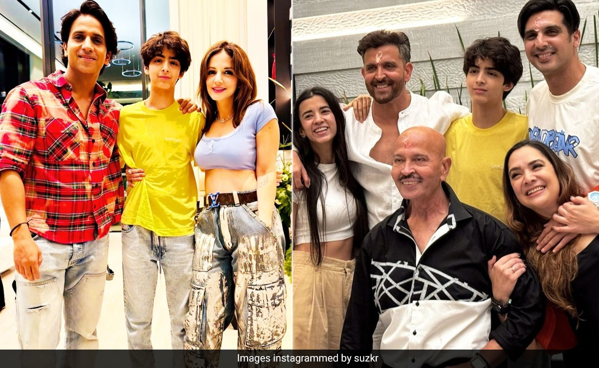 In Pics: Hrithik Roshan And Saba Azad, Sussanne Khan And Arslan Goni At Hridhaan's Birthday Party