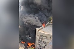 4 Flats Destroyed In Fire After Generator Blast At UP Housing Complex 4 Flats Destroyed In Fire After Generator Blast At UP Housing Complex