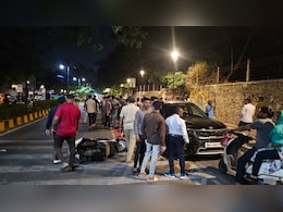 प्रेयसी बरोबर बोलतोय पाहून प्रियकराचा संताप, थेट चारचाकी अंगावर घातली