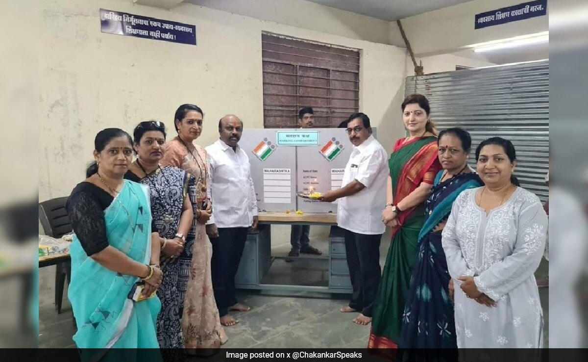 Case Against Maharashtra Womens Panel Chief For Performing EVM Pooja