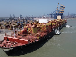 Largest-Ever Container Ship To Arrive In India Docks At Adani's Mundra Port Largest-Ever Container Ship To Arrive In India Docks At Adani's Mundra Port