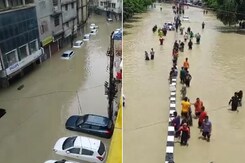 Flash Floods Hit Manipur; Roads And residential Areas Inundated In Imphal Flash Floods Hit Manipur; Roads And residential Areas Inundated In Imphal
