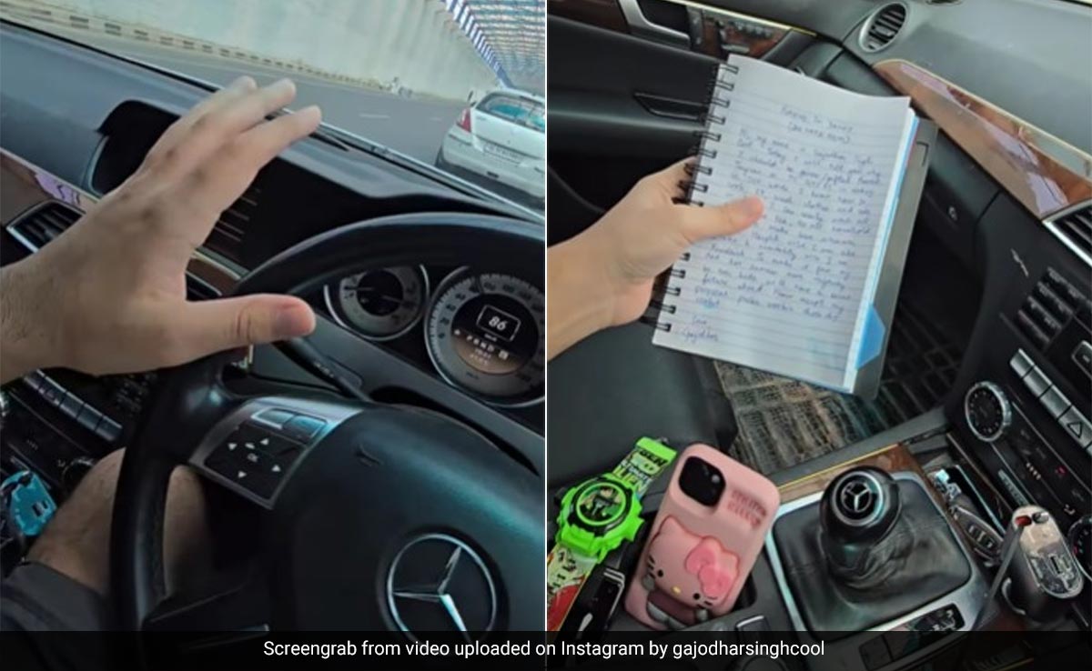 "300-Word Essay Ready": Video Of Content Creator Driving Car At 103 Kmph Goes Viral