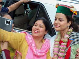 Pics: Temple Visits, Clicking Selfies And Attacking Rivals, Kangana Ranaut's Poll Campaign Pics: Temple Visits, Clicking Selfies And Attacking Rivals, Kangana Ranaut's Poll Campaign