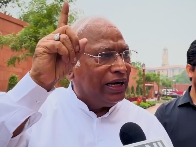 LoP Mallikarjun Kharge On Entering The Well Of Rajya Sabha