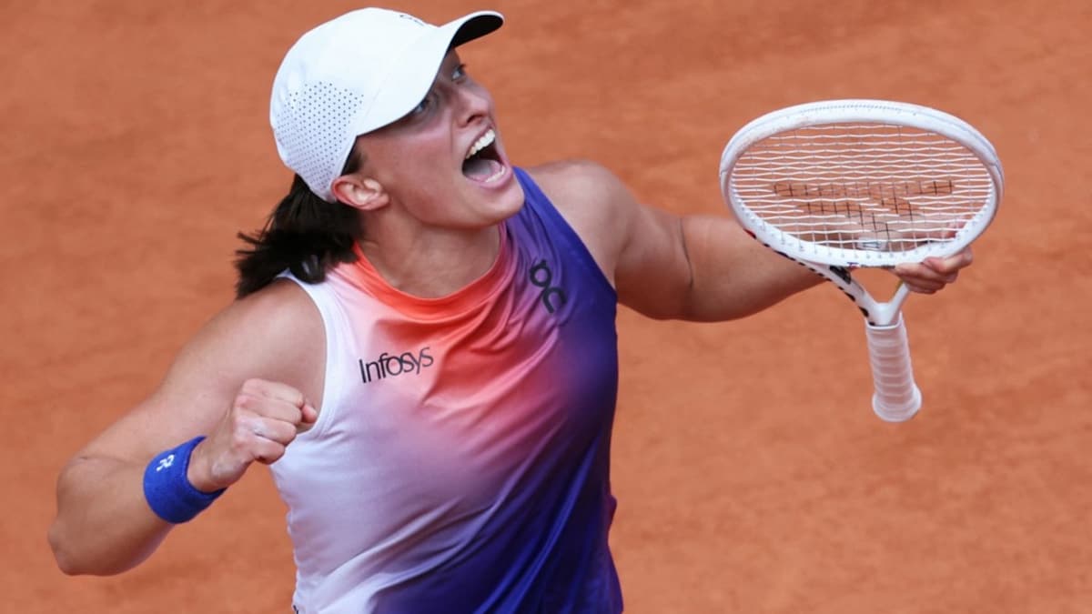 French Open 2024 Womens Singles Final Highlights: Iga Swiatek Outplays Jasmine Paolini To Win 3rd Consecutive Title