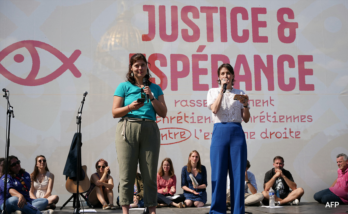 French Feminists March Against Far Right With Days Before Vote