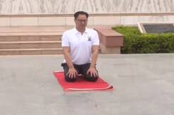 Union Minister Kiren Rijiju Performs Yoga Asanas On 10th International Yoga Day Union Minister Kiren Rijiju Performs Yoga Asanas On 10th International Yoga Day