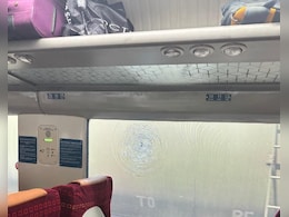 Stones Thrown On Vande Bharat Train In Punjab, Windows Damaged Stones Thrown On Vande Bharat Train In Punjab, Windows Damaged