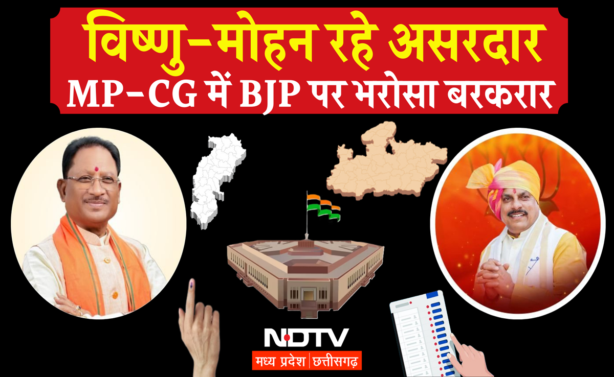 Election Results 2024: मध्य प्रदेश-छत्तीसगढ़ में नए CM मोहन-विष्णु पहली परीक्षा में पास, देखिए रिपोर्ट कार्ड