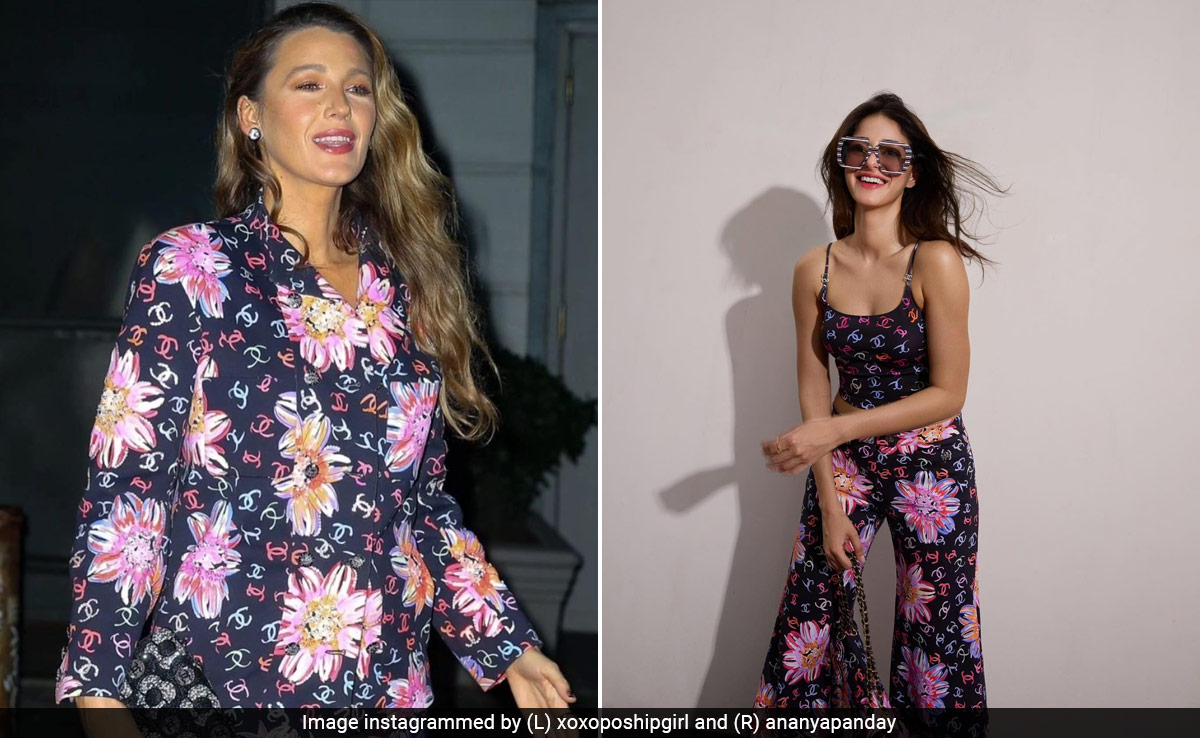 Ananya Panday And Blake Lively Both Fabulously Wore The Same Chanel Floral Ensemble
