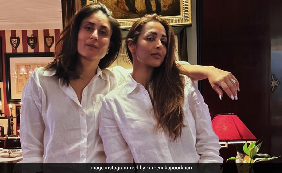 BFFs Kareena Kapoor And Malaika Arora Are A Matching Monochrome Match In Chic White Co-Ords