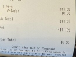 X User Shares Pic Of His Restaurant Bill, Reveals He Got Free Food Because Of "Love"