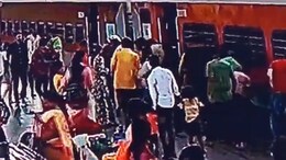 Video: Close Shave For Woman After She Falls Under Moving Train In Ranchi