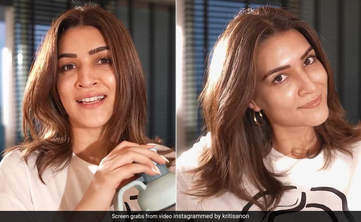Kriti Sanon's "Early Morning Before-Shoot-Prep Routine" Is All About Hydration