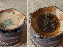 महिला ने नारियल के खोल में बनाई चाय, इंटरनेट पर छाया वीडियो महिला ने नारियल के खोल में बनाई चाय, इंटरनेट पर छाया वीडियो